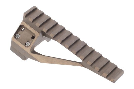 Nightforce 34mm Rail Accessory Platform - Improved has an FDE anodized finish that's corrosion-resistant
